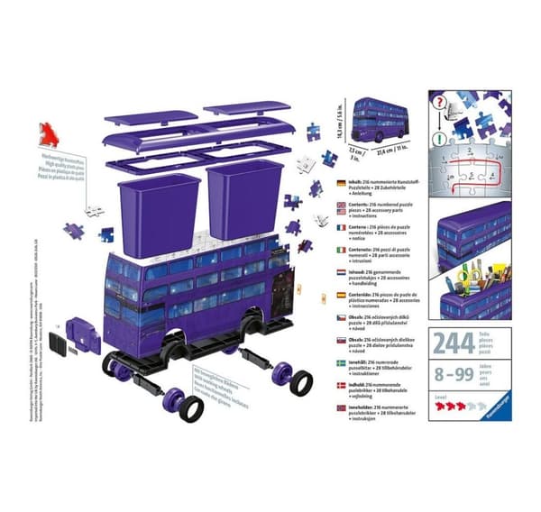 Ravensburger 3D pussel pennbägare 162 st Harry Potter buss