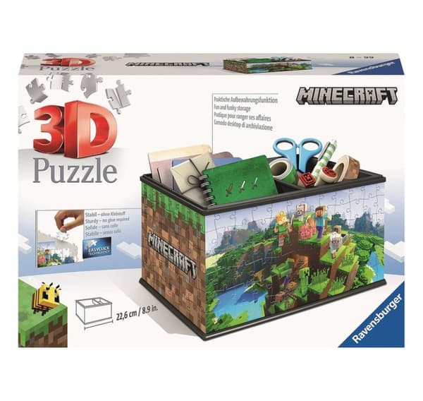 Ravensburger 3D Puslespil Opbevaringsboks Minecraft