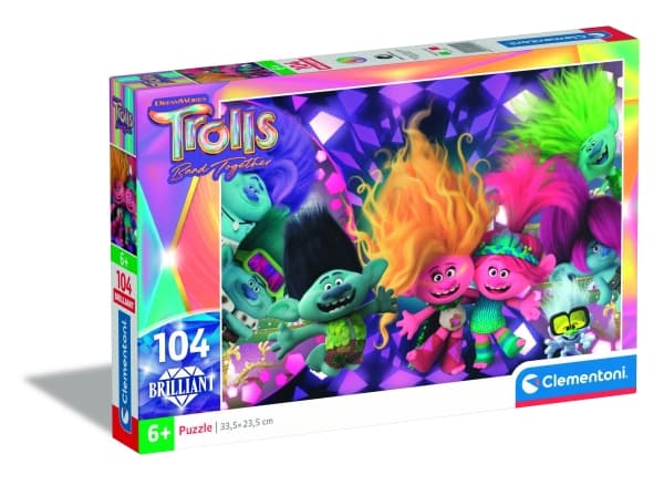 Clementoni CLE puzzle 104 Brilliant Trolls 3 20191