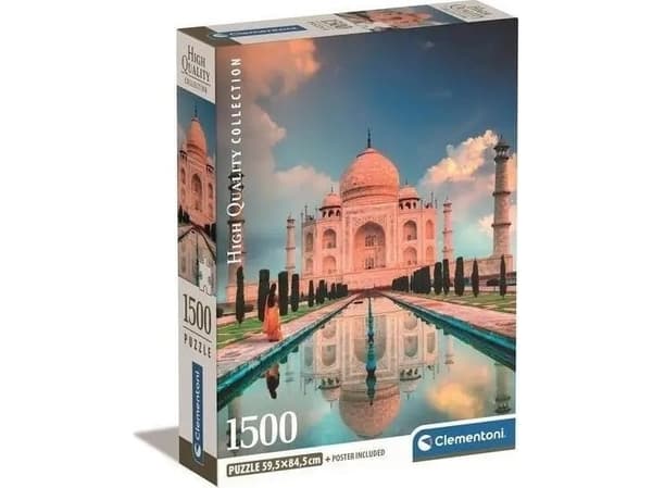 Clementoni High Quality Collection Taj Mahal, 1500 styck, Liggande, 18 År