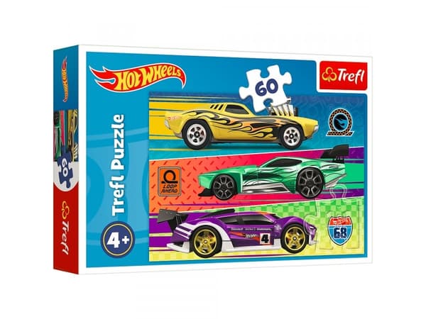 Trefl Puzzle 60 element?w Wy?cigi Hot Wheels