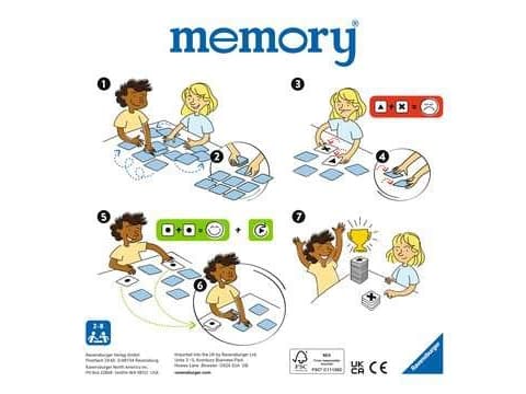 Ravensburger-muisti 20881, Kortspil, Matching, 6 År