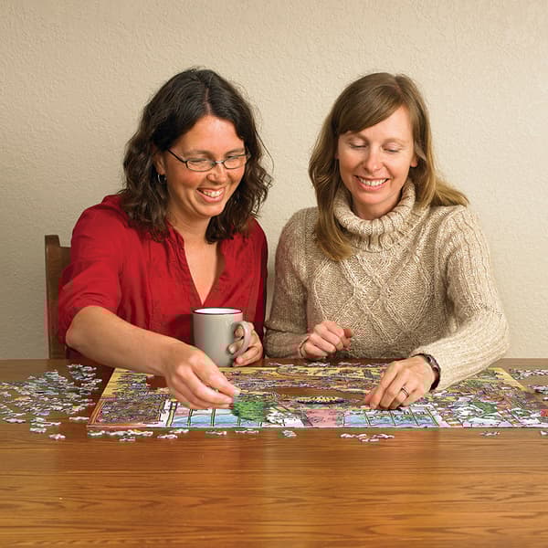 Puslespill DoodleTown: Elves at Work 1000 brikker, Cobble Hill