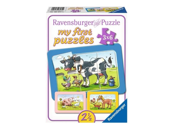Ravensburger My First Puzzles - Good Animal Friends - puslespill - 18 deler
