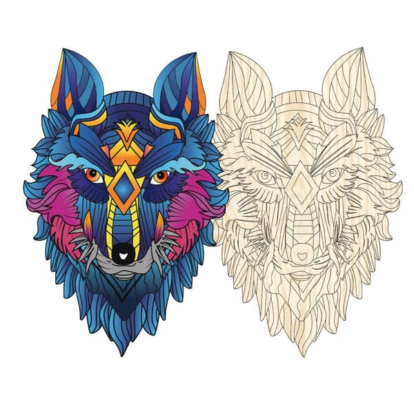 Artefakt träpussel - Wolf 180 Bitar
