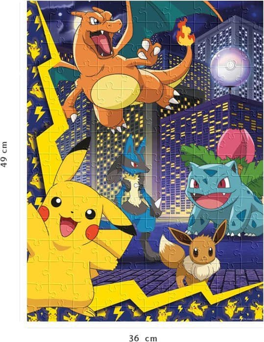 Nathan-POKEMON-150 bitars pussel - Pokémon Town-4005556861897-Åldrarna 7 och uppåt