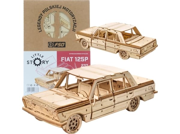 3D Fiat 125p Wooden Puzzle
