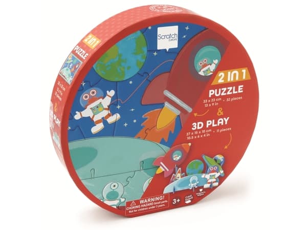 Puzzle 2in1 2D and 3D scenery Cosmos
