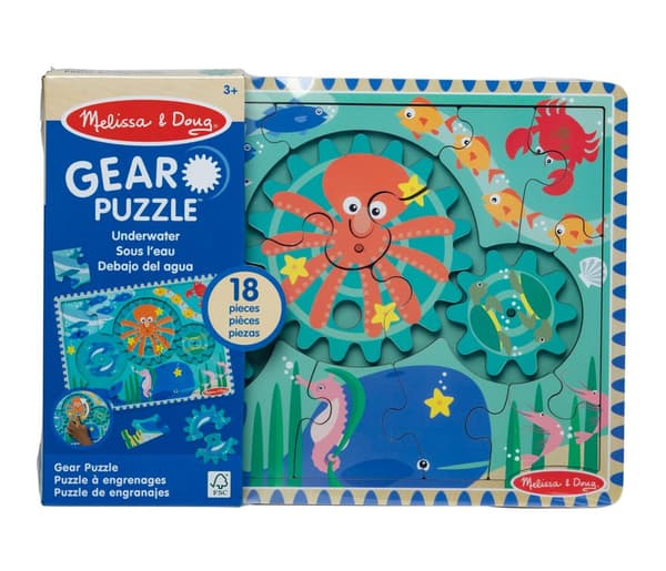 Wooden Gear Puzzle Underwater, Melissa & Doug