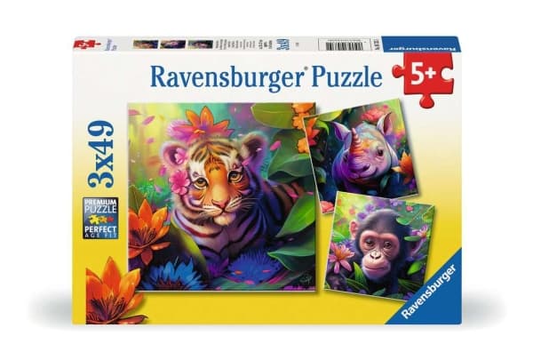 Ravensburger Jungle Babies, 49 stykker, Dyr, 5 år