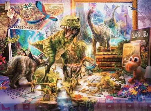 Dėlionė Ravensburger Dinosauří útěk