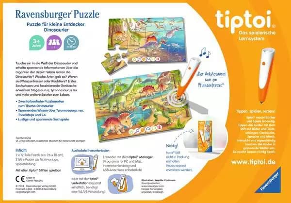 Ravensburger tiptoi 00198, 12 kpl, Dyr, 3 år
