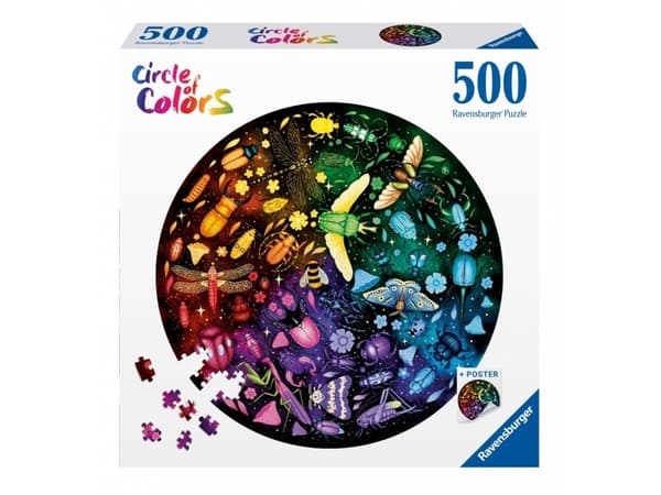 Dėlionė Ravensburger Puzzle 500 dalys Väripaletti Hyönteiset