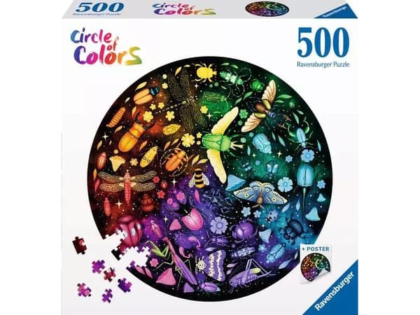 Dėlionė Ravensburger Puzzle 500 dalys Väripaletti Hyönteiset