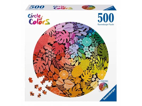 Dėlionė Ravensburger Puzzle 500 dalys Fargepalett Tropics