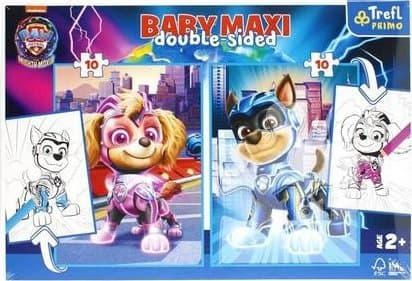 Puslespill 2x10 biter Baby Maxi Heroic hunder. PAW Patrol. PAW PATROL 43007 Trefl