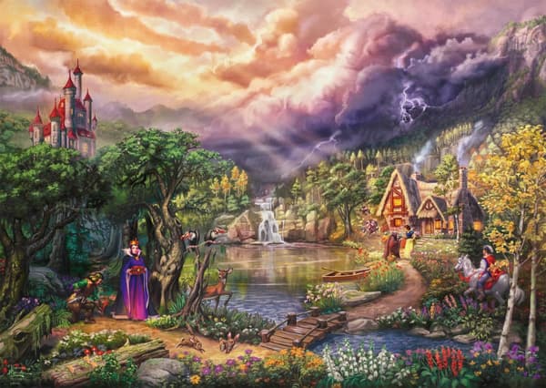 Disney Snow White And the Queen, Thomas Kinkade Puslespill 1000 brikker