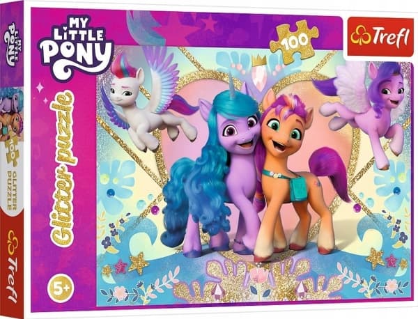 Puslespill 100 Glitter Shiny ponnier TREFL (My Little Pony)
