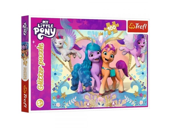 Puslespill 100 Glitter Shiny ponnier TREFL (My Little Pony)