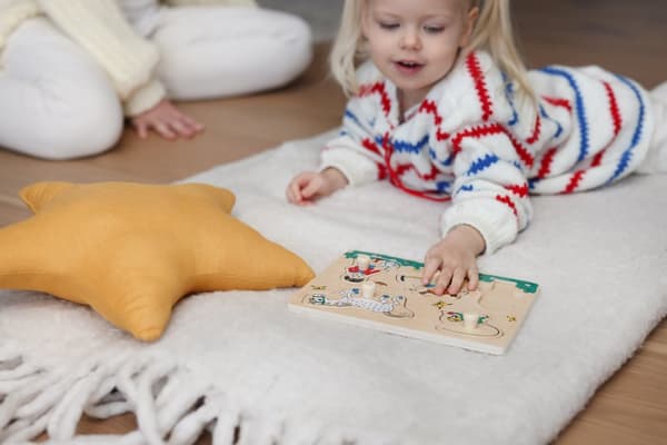 Pippi Langstrømpe Trepuslespill 5 Brikker, Micki