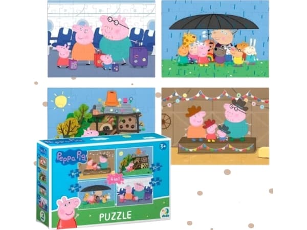 Peppa Pig 4 i 1 puslespill