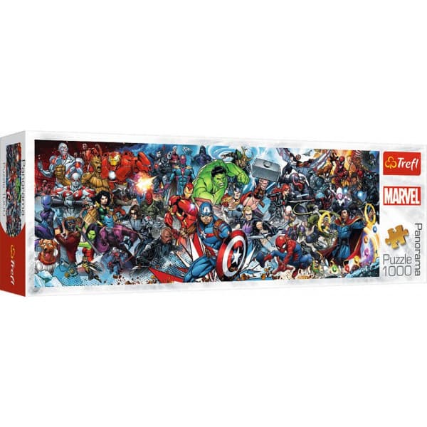Trefl Marvel Universumi -panoraamapalapeli, 1000 palaa