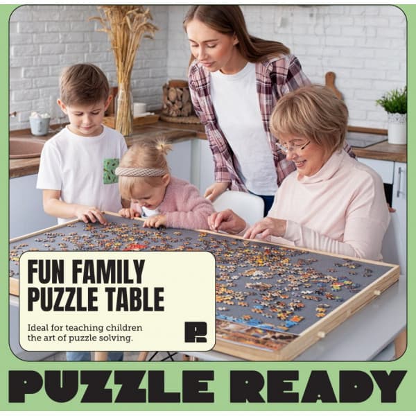 Puzzle Ready - Puinen palapelilauta, 1500 palalle