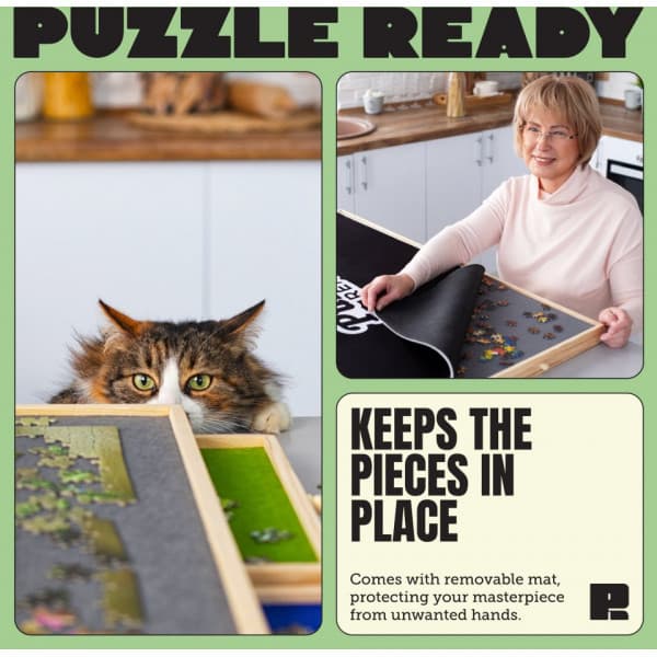 Puzzle Ready - Puinen palapelilauta, 1500 palalle