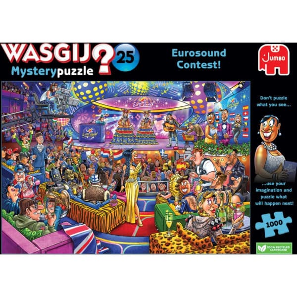 Wasgij Mystery 25, Eurosong konkurrence - puslespil, 1000 brikker