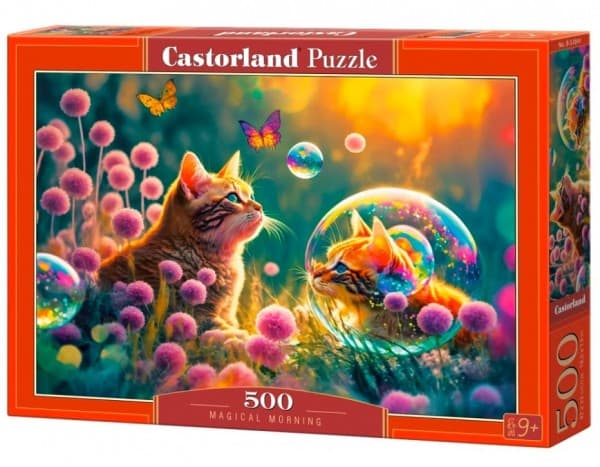 Castorland Pussel 500 bitar Katt magisk morgon