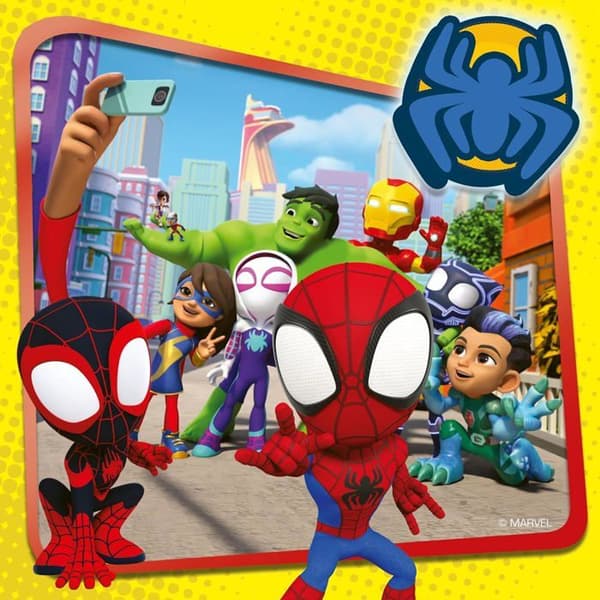 Ravensburger-SPIDERMAN-Pussel 3x49 bitar - Spidey, webbskjutaren-4005556057306-5 år och uppåt