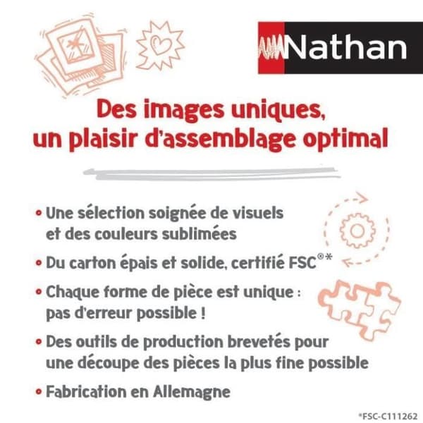 500 bitars pussel, affisch av Corsica/Louis l'Affiche, 10 år gammal, Nostalgia Collection, 87826, Nathan