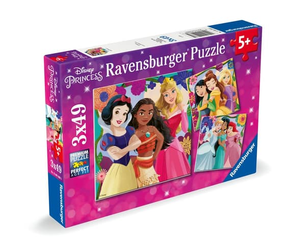 Pussel Disney Princess 3x49 bitar, Ravensburger