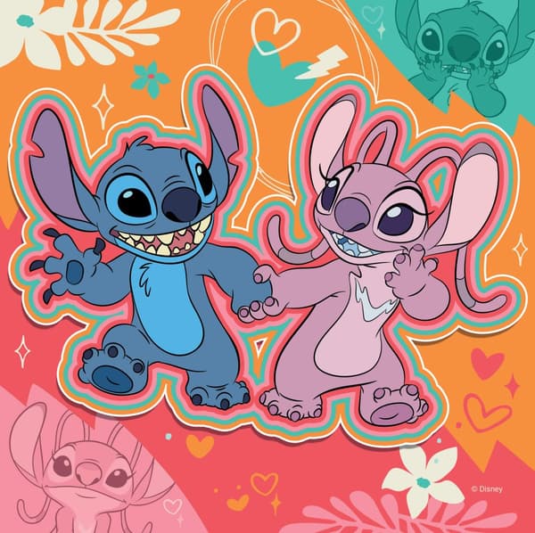 Pussel Disney Stitch 3x49 bitar, Ravensburger