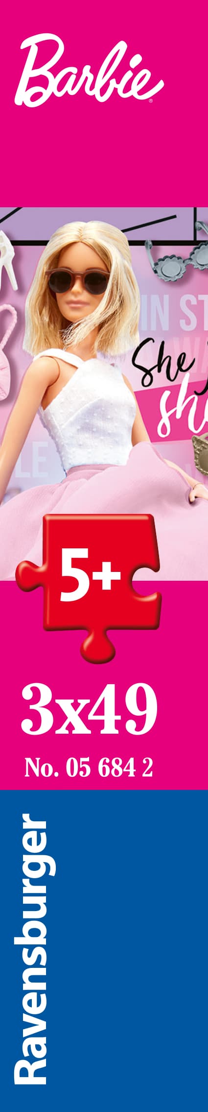 Pussel Barbie 3x49 bitar, Ravensburger