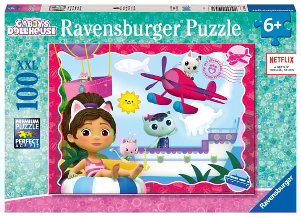 Puslespill Gabby's Dollhouse 100 XXL brikker, Ravensburger