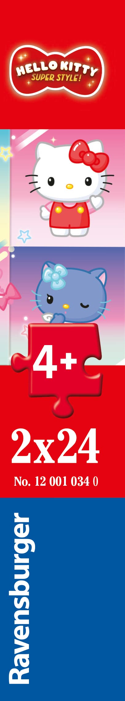 Pussel Hello Kitty Super Style 2x24 bitar, Ravensburger