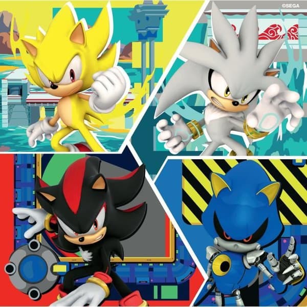 Ravensburger-pussel 3x49 bitar - The Adventures of Sonic-4005555011330-Ages 5 and up