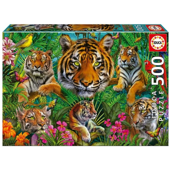 Educa Tiger Jungle Puslespil 500 brikker