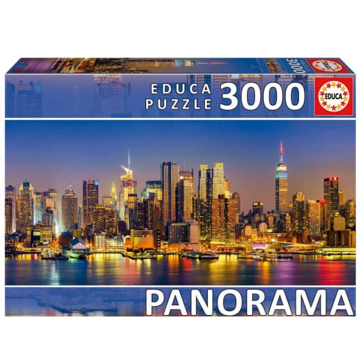 Educa Pussel: New York Skyline, Panorama 3000 Bitar