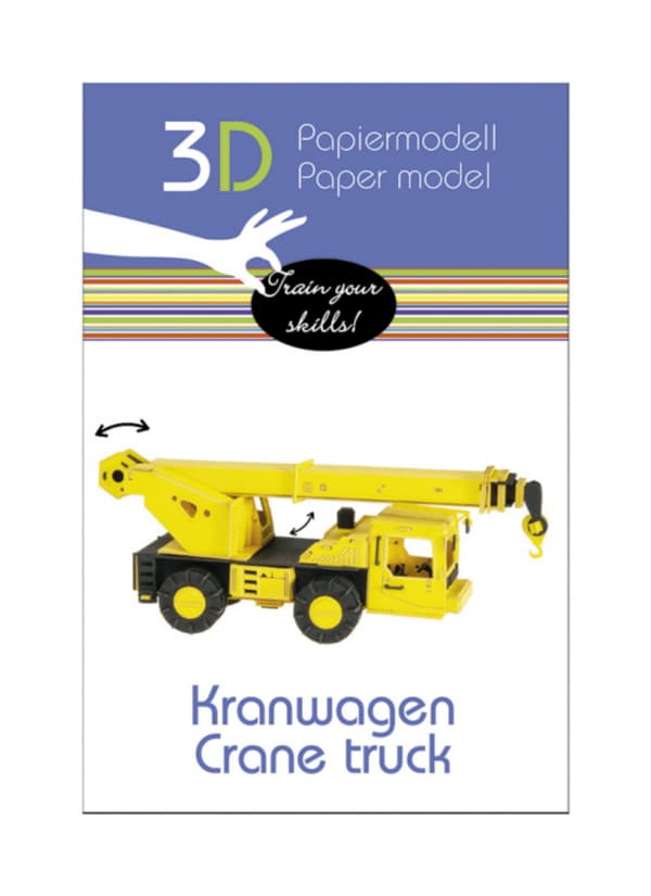 3D papirpuslespil, kranbil