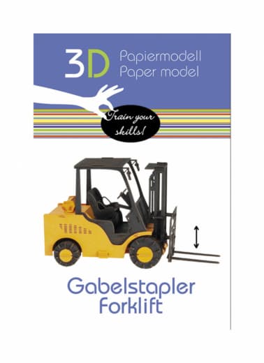 3D papperspussel, Gaffeltruck