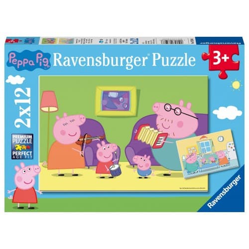 Ravensburger Puzzle: Peppa Pig (2x12pcs) (7596)