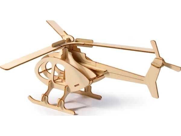 Little-Story Pikku tarina Pikku tarina puinen palapelimalli 3D - helikopteri