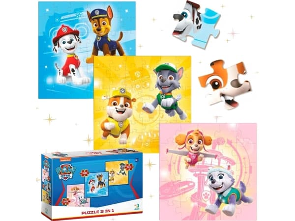 Puslespill 3w1 Paw Patrol DOB5703 05703