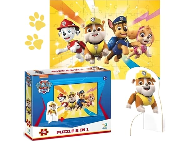 Puzzle 60el Paw Patrol z figurk.DOB5567 05567 05567