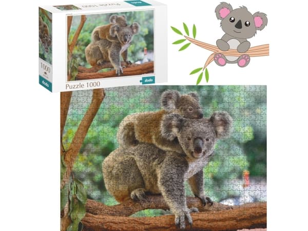 Puzzle 1000el Mały Koala i mama DOB1217 01217