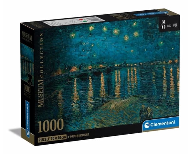 Clementoni Museum Collection 39789, 1000 stk, Kunst, 10 År