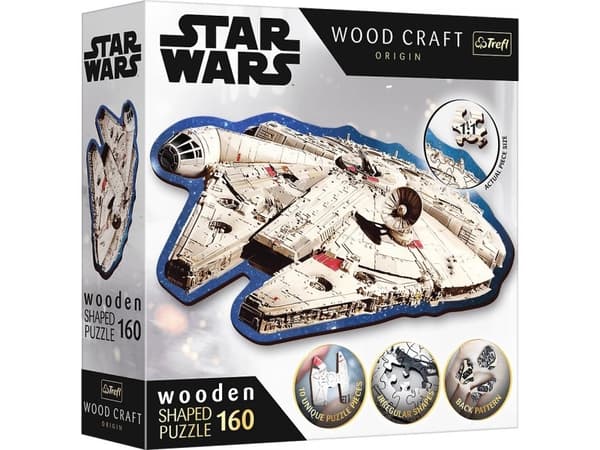 Trefl Träpussel 160 element Star Wars Millennium Falcon