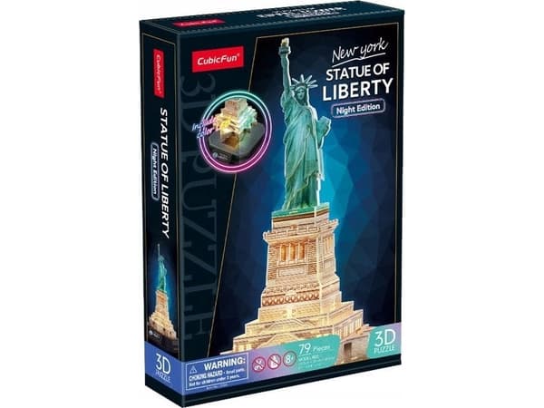 CubicFun Puzzle 3D LED Statue of Liberty (nattversjon)